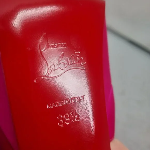 CHRISTIAN LOUBOUTIN Pink Maria Frou Alta Satin Platform Pump Shoe - Picture 4 of 14